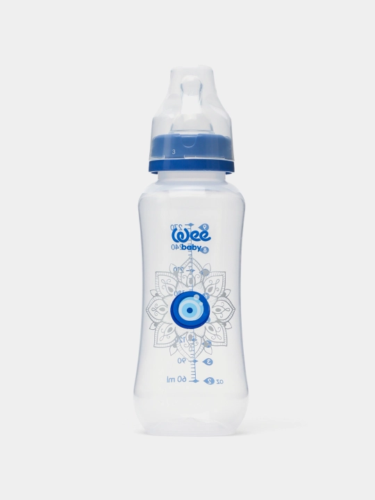 Chaqaloq uchun shisha WeeBaby Classic, ko'z tegishdan qarshi talisman bilan, 270 ml - 