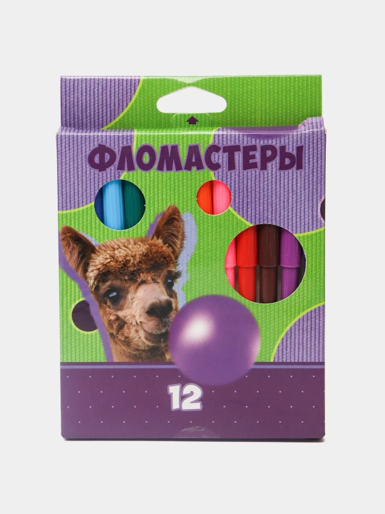 Фломастеры "VK" 12 цв. -Альпака- в карт.короб. .BFk12117