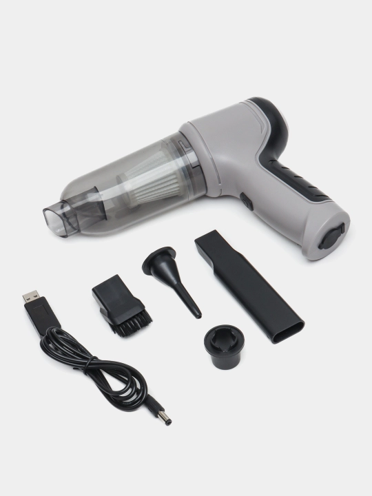 Avtomobil va uy uchun changyutgich JB-107, portativ, simsiz, 9000 PA, 3 tasi 1 da