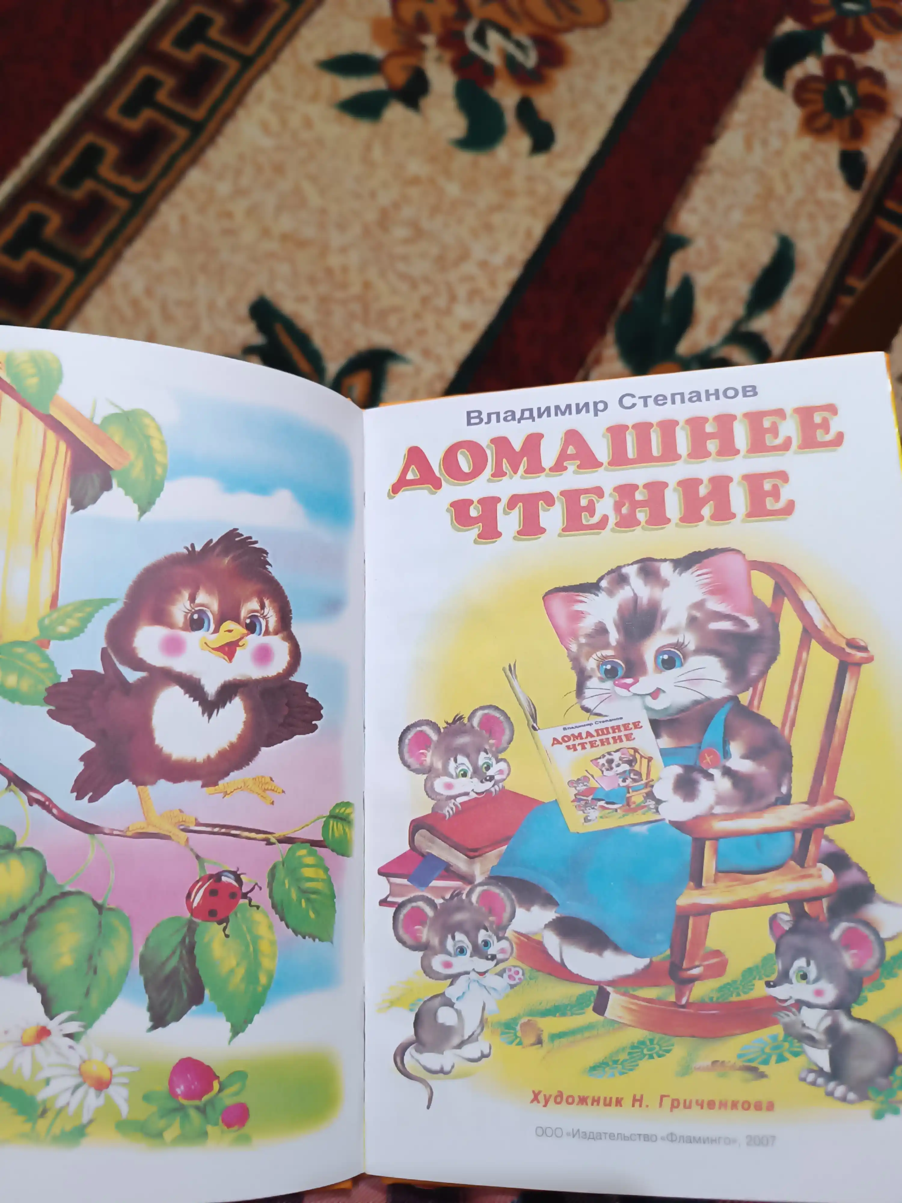 Uchebnik dlya malyshey, Domashneye chteniye V Stepanov