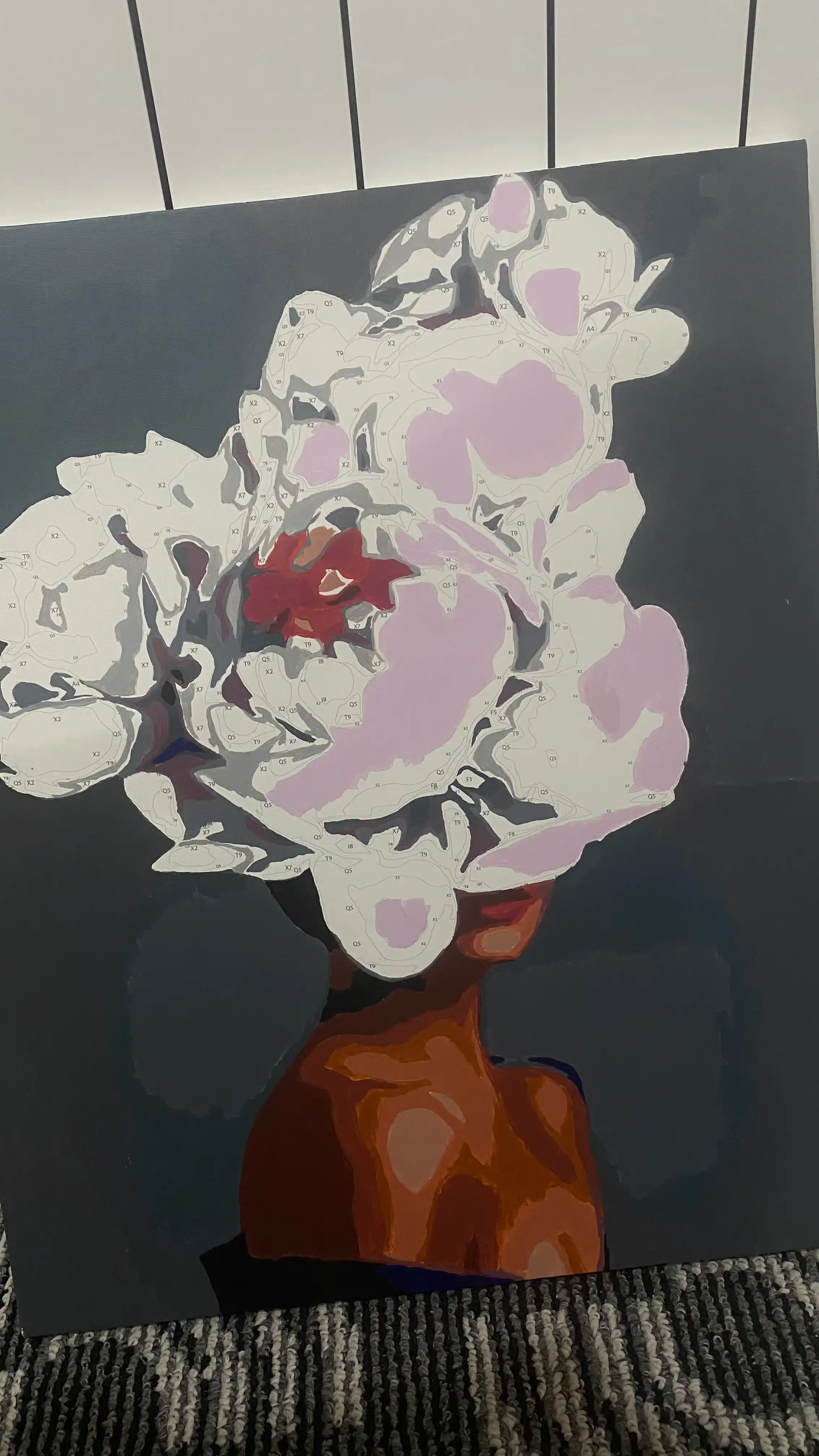 Raqamlar bo'yicha rasm chizish ARTERY, qizlar, 40 * 50 sm