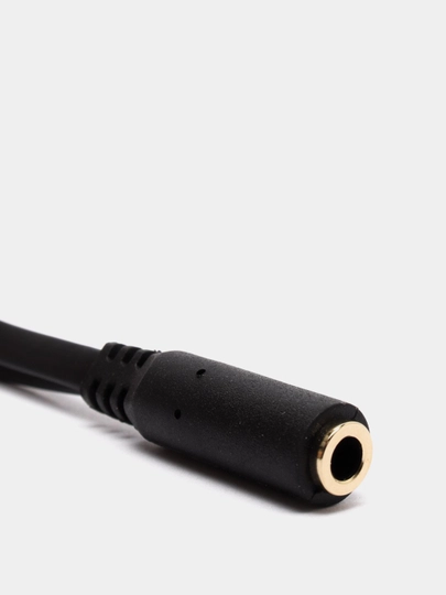 Eshitish vositasi + mikrofon uchun splitter adapterlari