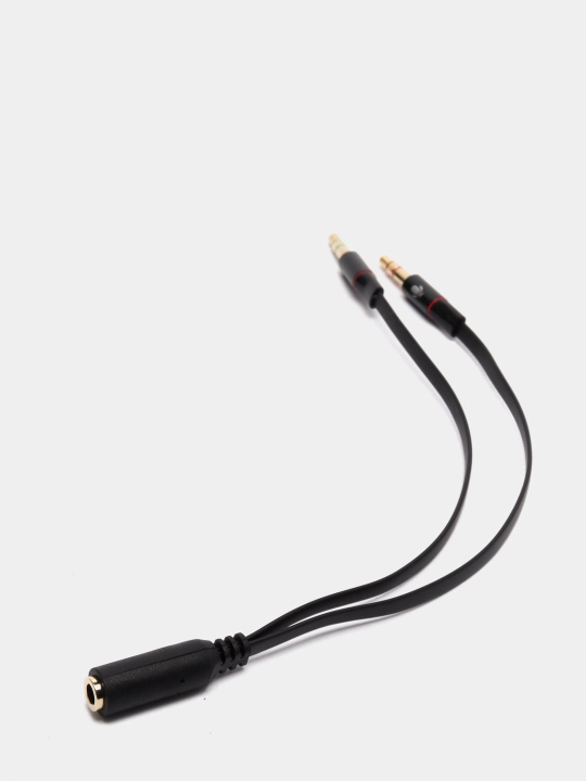 Eshitish vositasi + mikrofon uchun splitter adapterlari