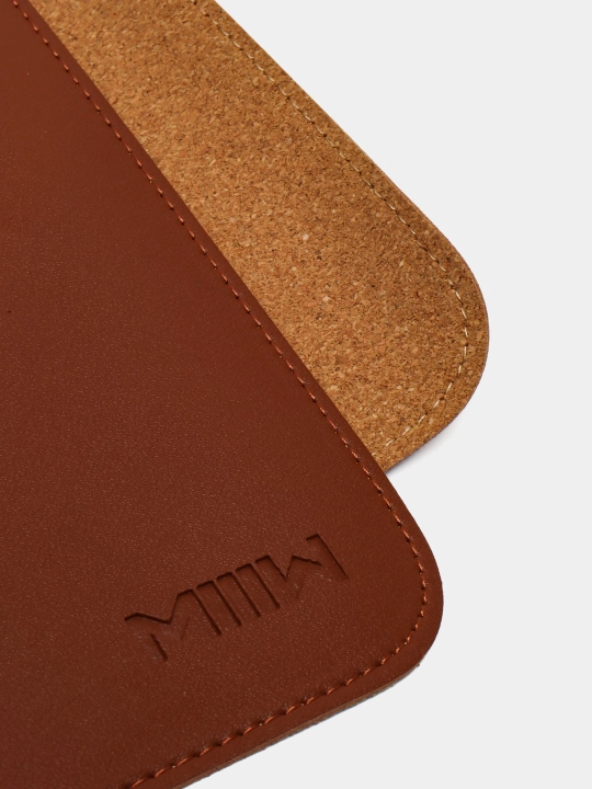 Kompyuter sichqonchasi uchun gilamcha Xiaomi MIIIW Oversized Leather Cork Mouse MWMLV01 - 