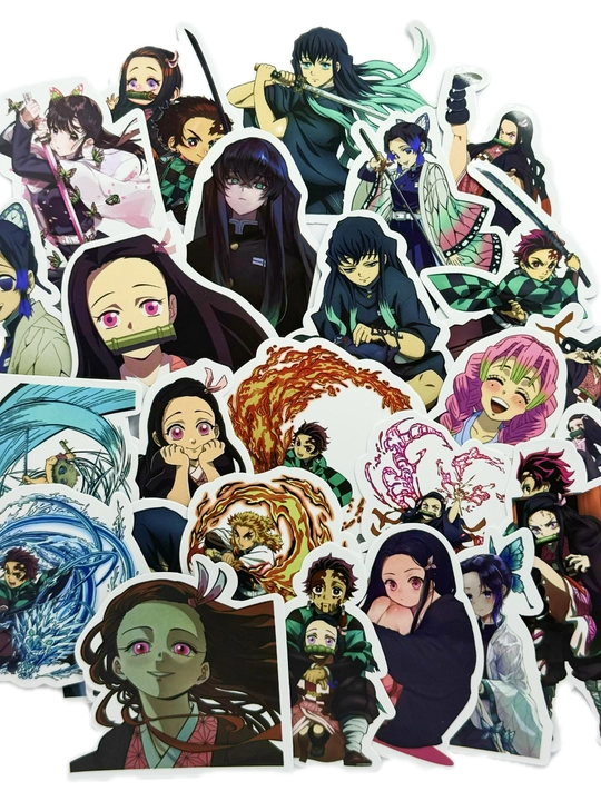 Stiker to'plami Anime Blade, Demon Slayer, 25-50 dona