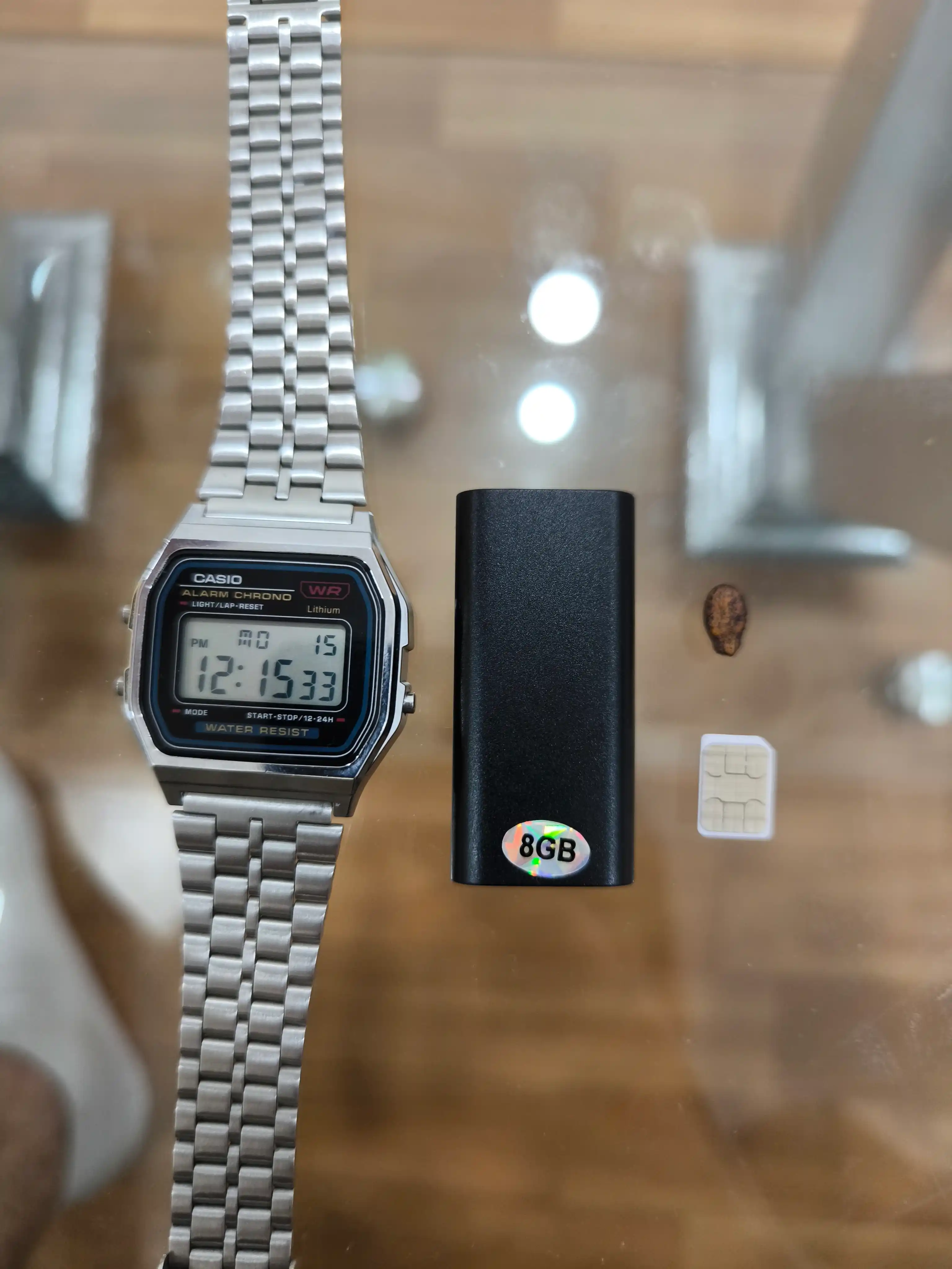 Diktafon mini ovoz yozuvchisi, ixcham o'lcham diktofon, 8 gb