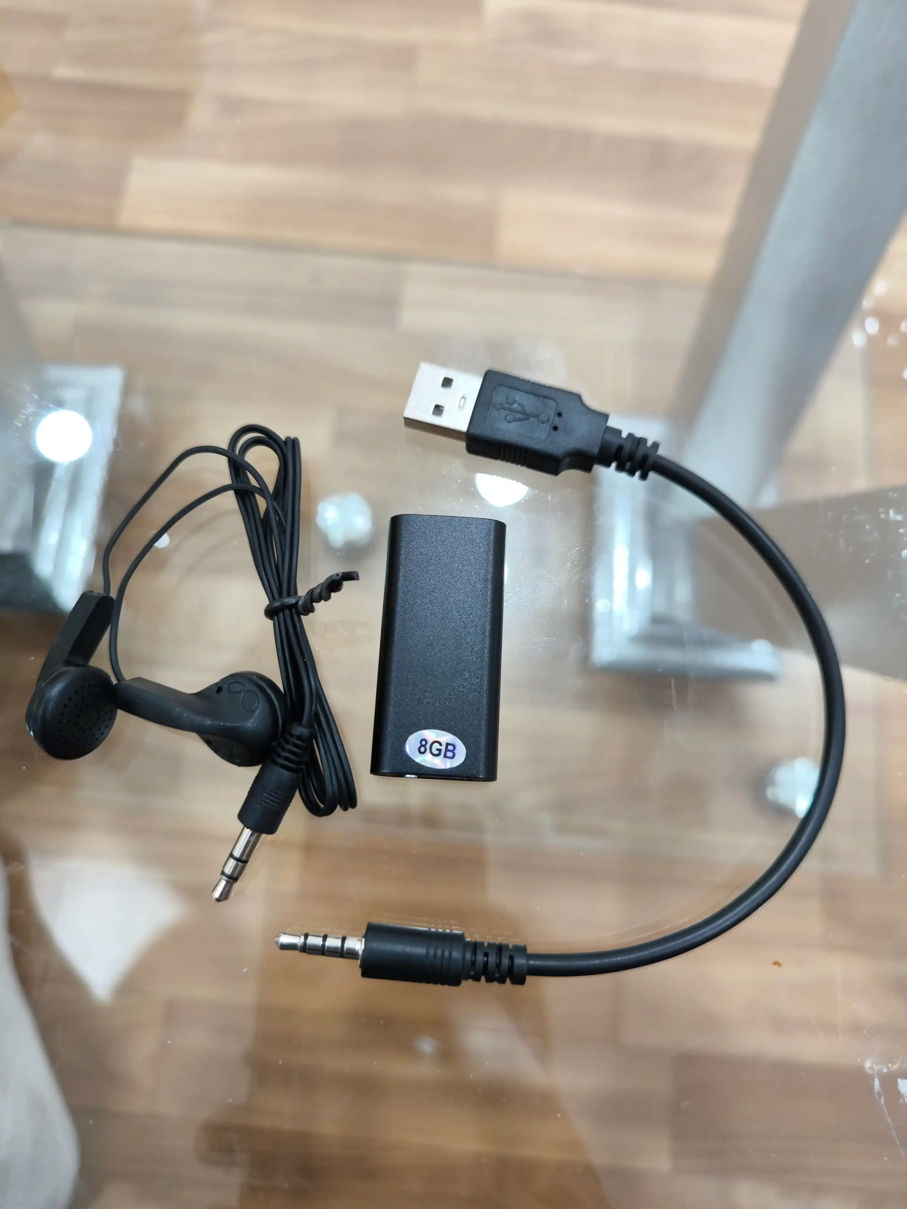 Diktafon mini ovoz yozuvchisi, ixcham o'lcham diktofon, 8 gb