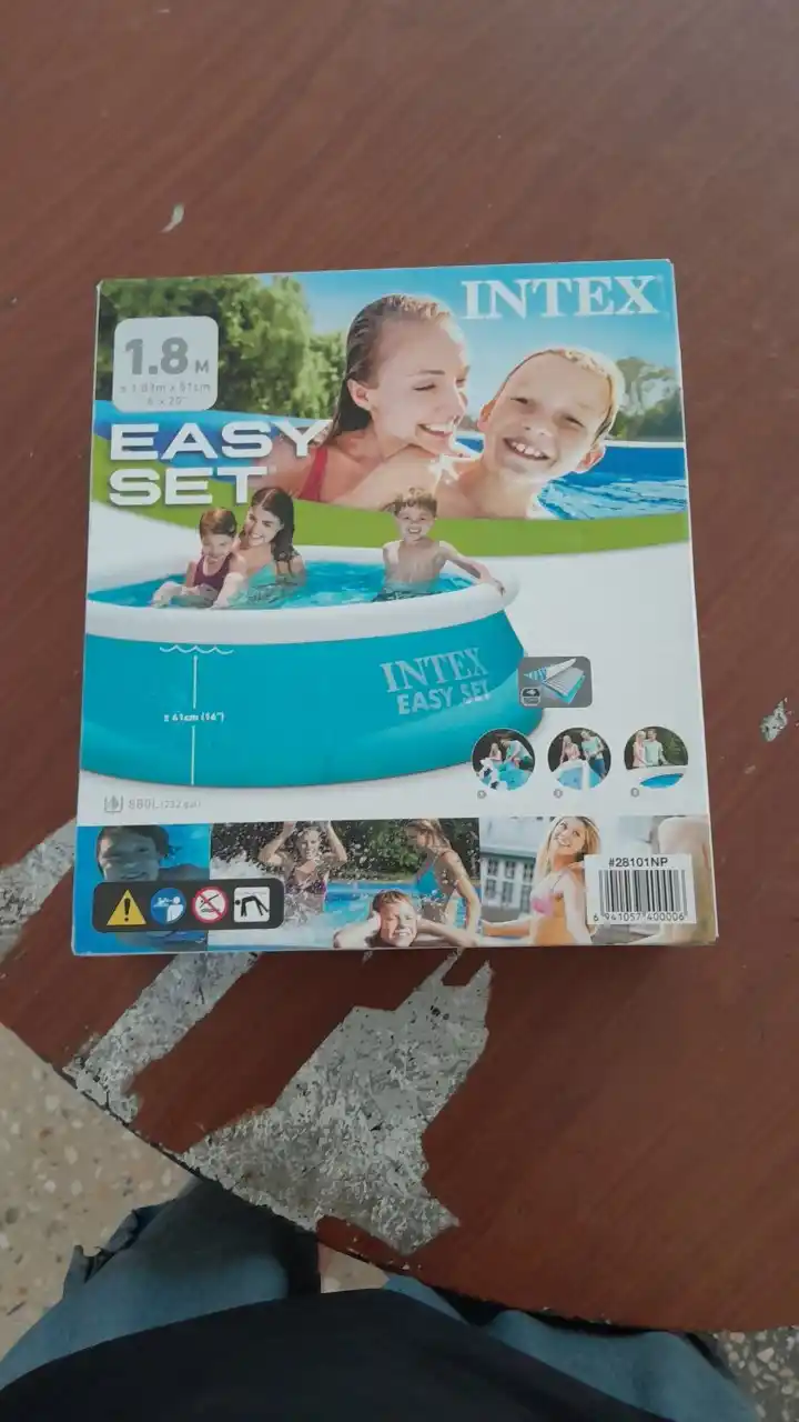 Надувной бассейн Intex Easy Set, с объемом 886-3853 л на выбор, для детей и взрослых