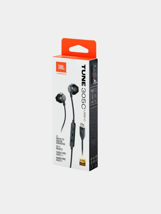 Quloqchinlar JBL Tune 305c, Type-C hi-res audio, vakuumsiz