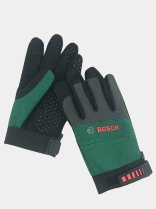 Садовые перчатки Bosch размер L износостойкие, дышащие, с эластичной манжетой