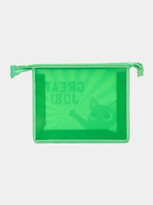 Папка для тетрадей А5 пластиковая, молния сверху с дизайном, 230/190/50