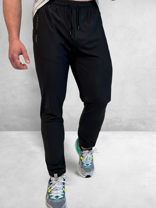 Erkaklar yupqa shimlari, sport, fitnes, yugurish uchun, qora, kichik o'lchamda 145-175 sm