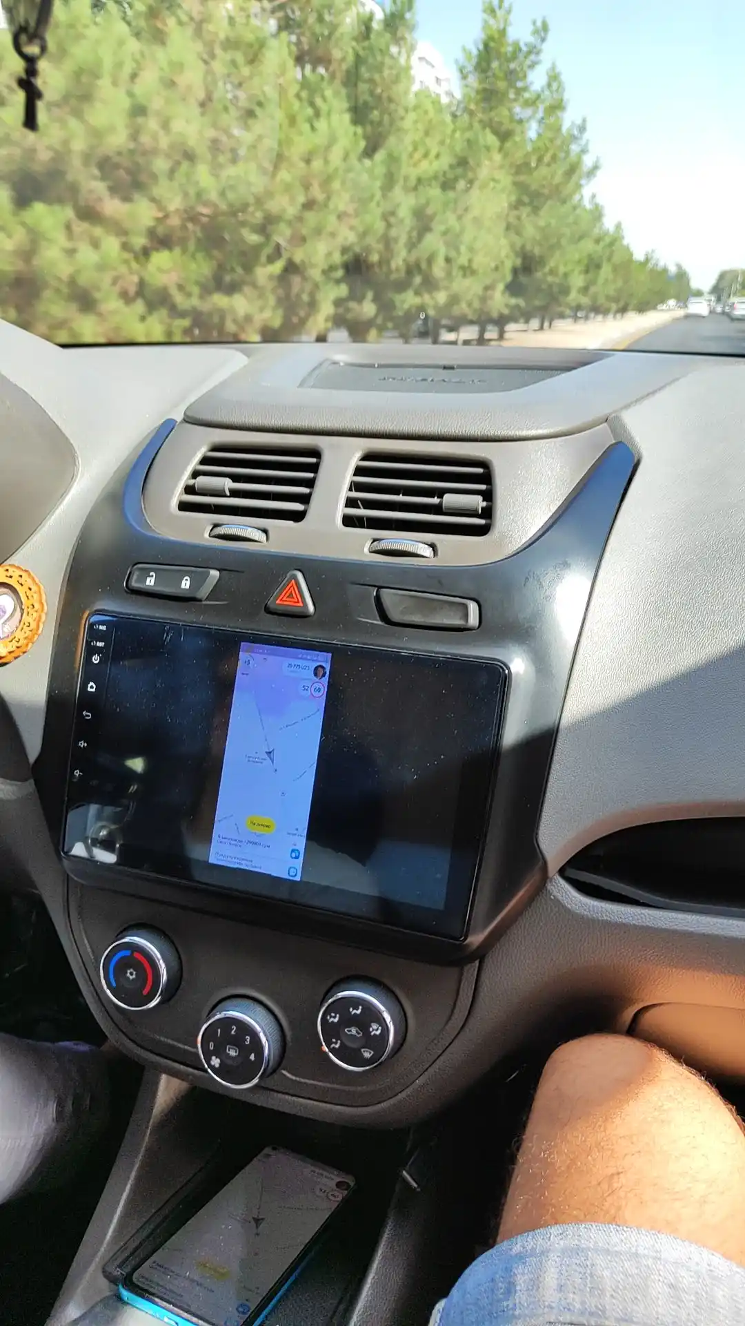 Авто монитор Smart car, 4 / 64 ГБ, c рамкой, голосовое управление