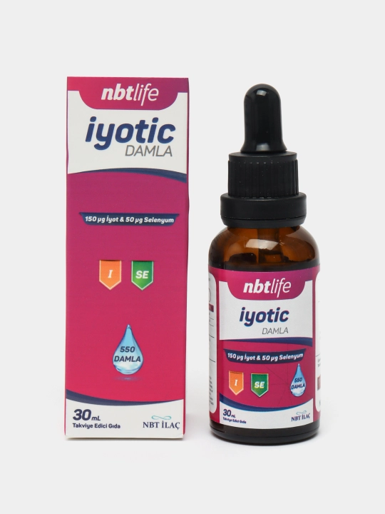 NBT Life yotic suyuq yod tomchisi selen bilan, 30 ml