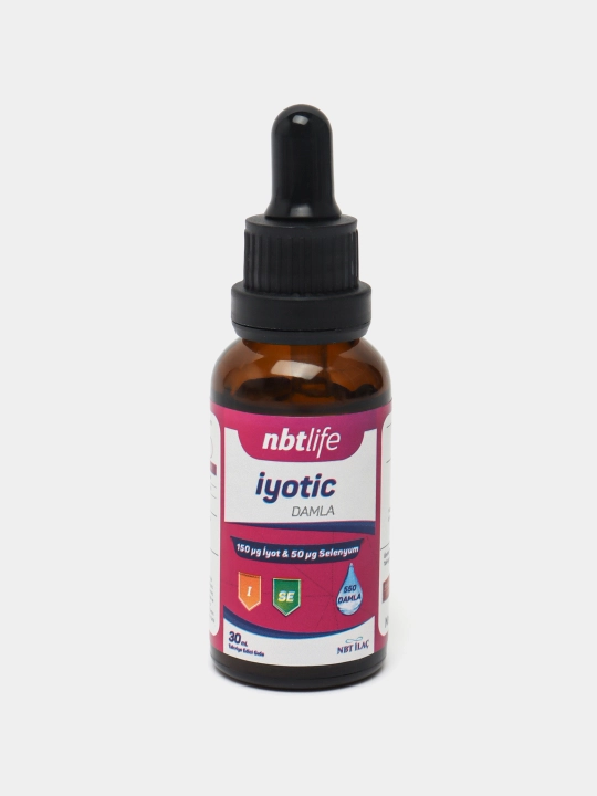 NBT Life yotic suyuq yod tomchisi selen bilan, 30 ml