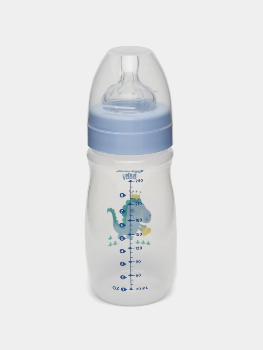 Keng bo'yinli oziqlantirish shishasi Classic Plus 250 ml so'rg'ich №1 Wee baby
