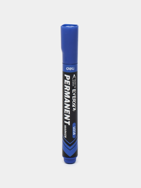 Перманентный маркер Deli EU216-BL, BLUE, 2.5 мм