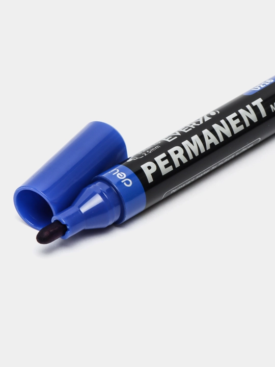Перманентный маркер Deli EU216-BL, BLUE, 2.5 мм