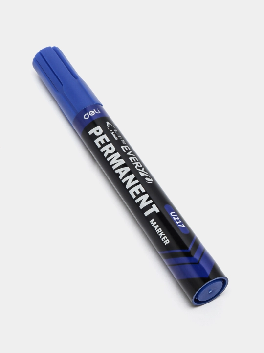 Перманентный маркер Deli EU217-BL, 1.5 мм, BLUE - 