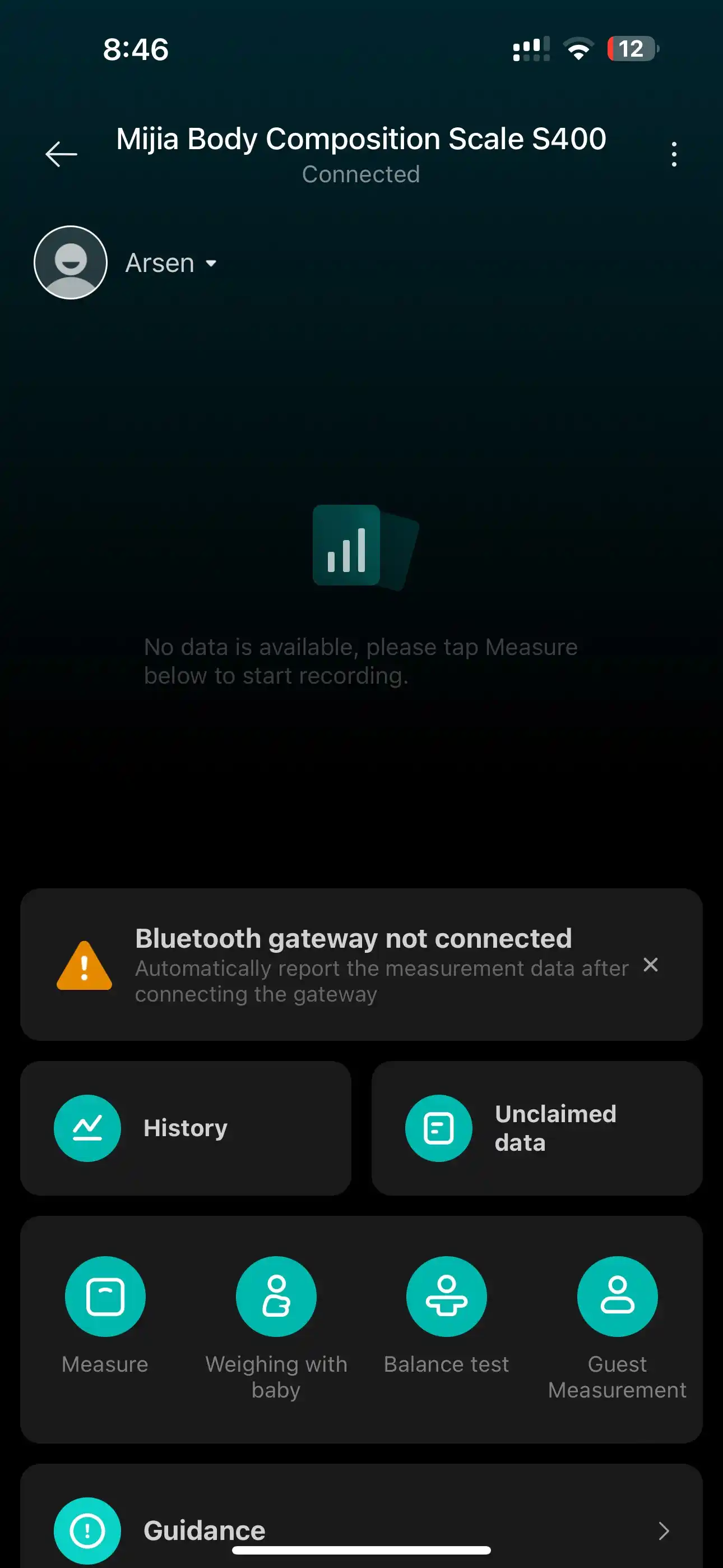 Xiaomi Mi Body Scale S400 aqlli pol tarozisi, tananing 25 ta parametrini tahlil qiladi