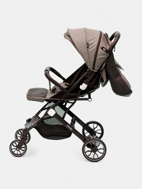 Коляска Seedo Stroller S8, с нижней корзиной и теплосберегающим чехлом