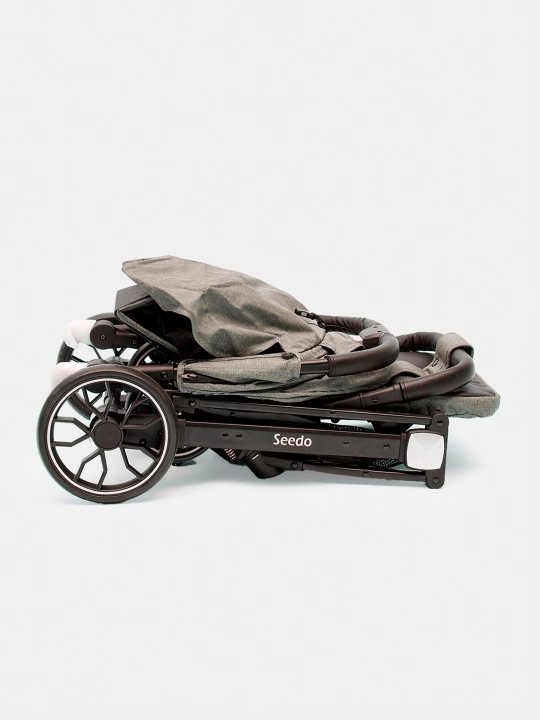 Коляска Seedo Stroller S8, с нижней корзиной и теплосберегающим чехлом