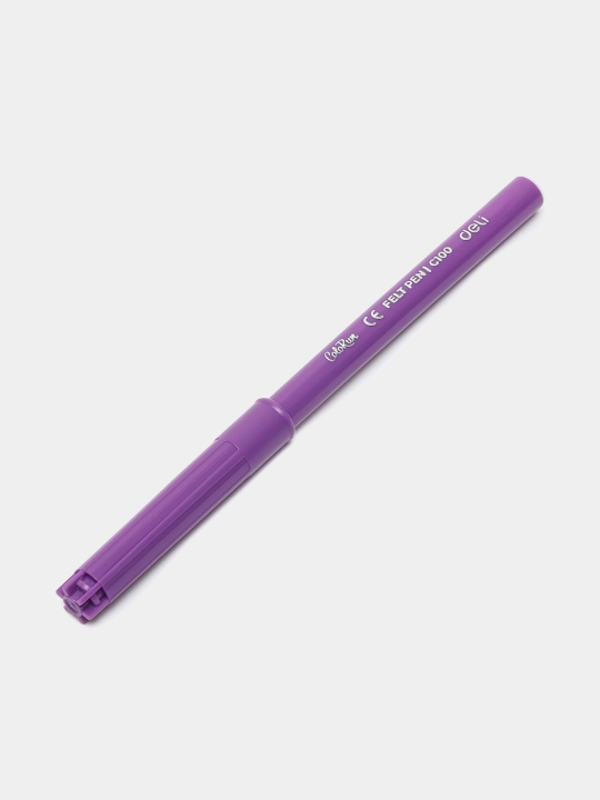 Фломастер Deli EC10003, 12 цветов, моющиеся+яркие цвета