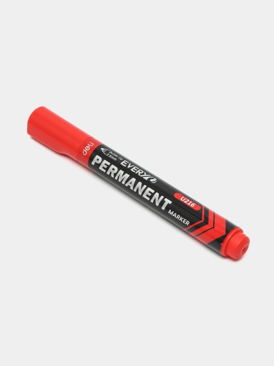 Permanent marker, 2.5 mm, RED EU216-RD