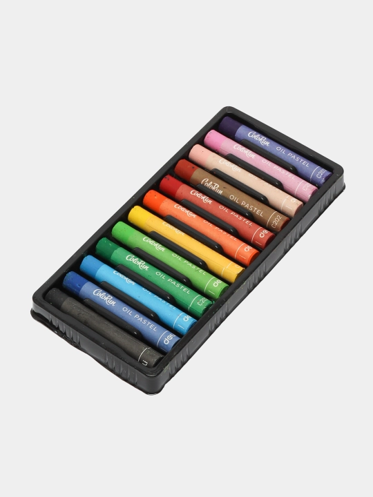 Deli 20200 moyli pastelkalari, 12 xil rangda