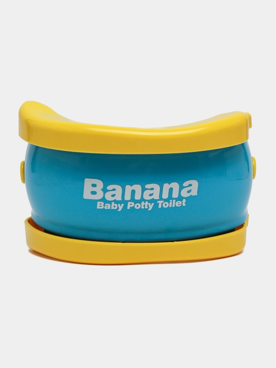 Bolalar uchun sayohatga mo‘ljallangan banana shaklidagi qo‘lcha hojatxona