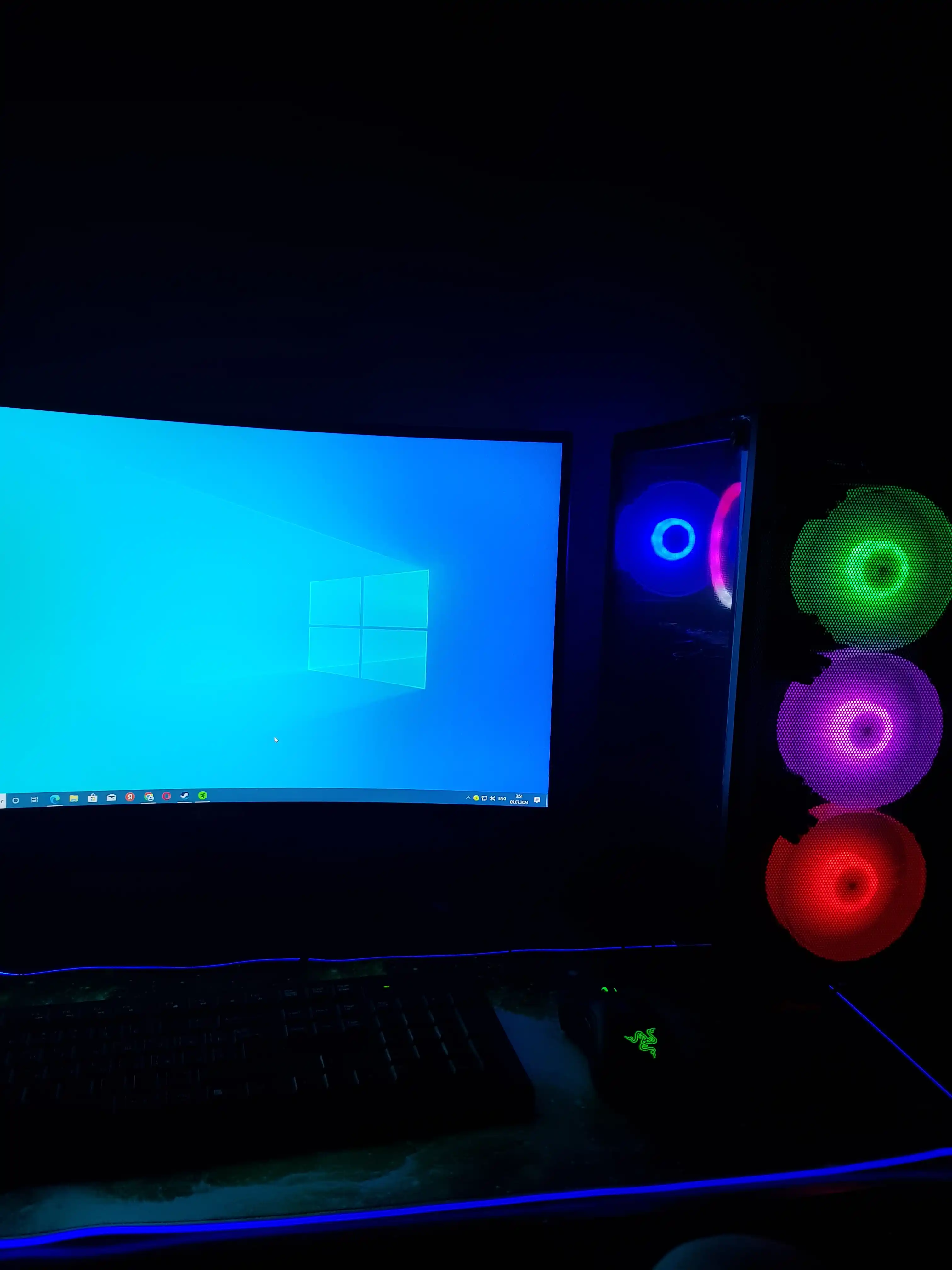 Tizimli blok "MyPRO", monitor 240hz, Intel Core i3 - 12100f / 16 GB DDR4 / Rx580 - 8 Gb video karta
