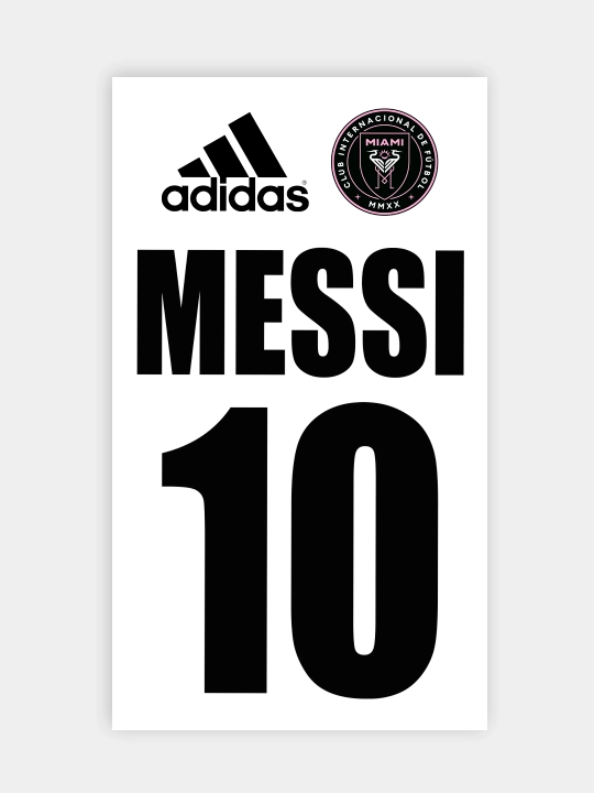 Аппликация на одежду Messi