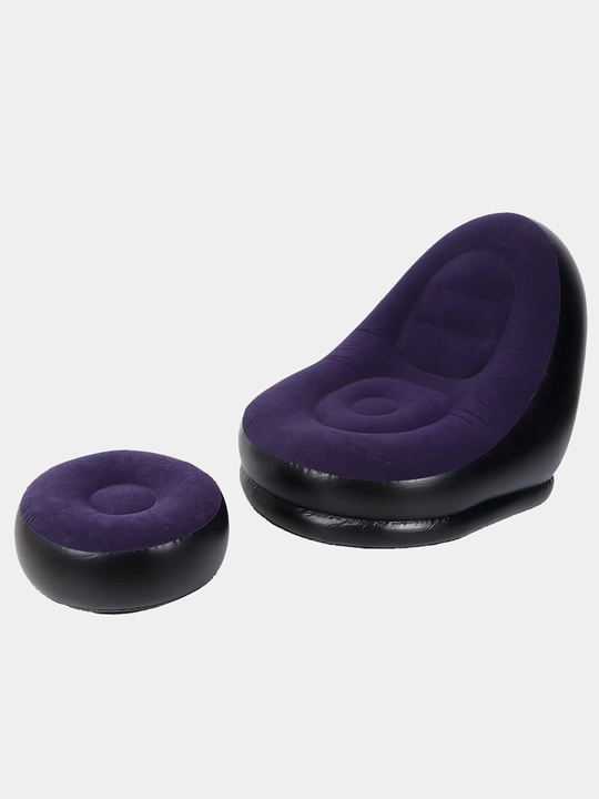 Кресло надувное Empire Chair Intex, с прозрачной отделкой