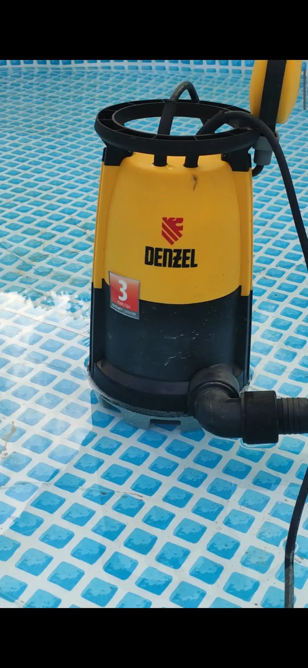 Дренажный насос DENZEL DP-450S, 450 Вт, напор 6 м, для чистой и грязной воды, 97267