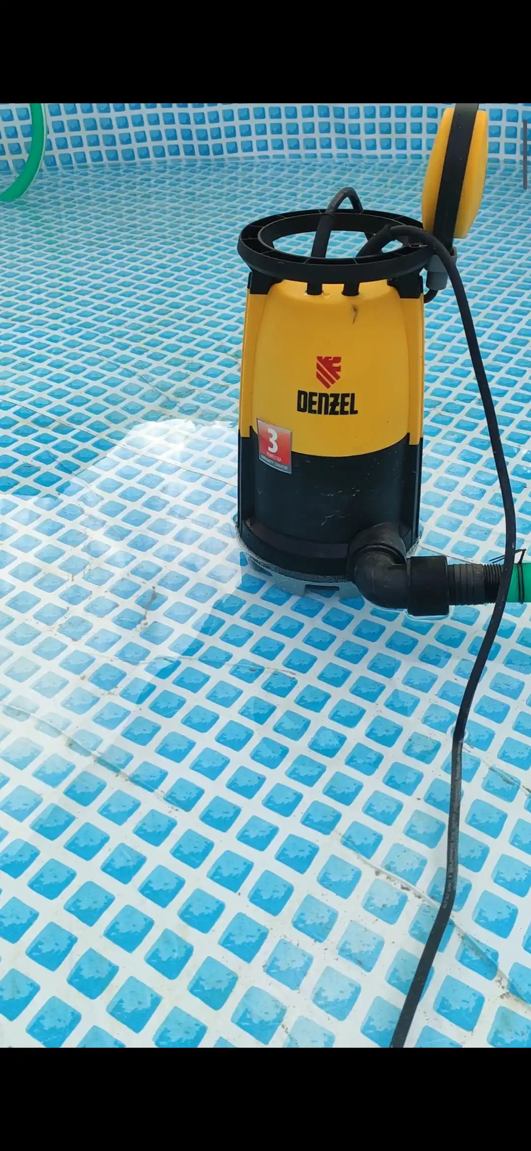 Дренажный насос DENZEL DP-450S, 450 Вт, напор 6 м, для чистой и грязной воды, 97267