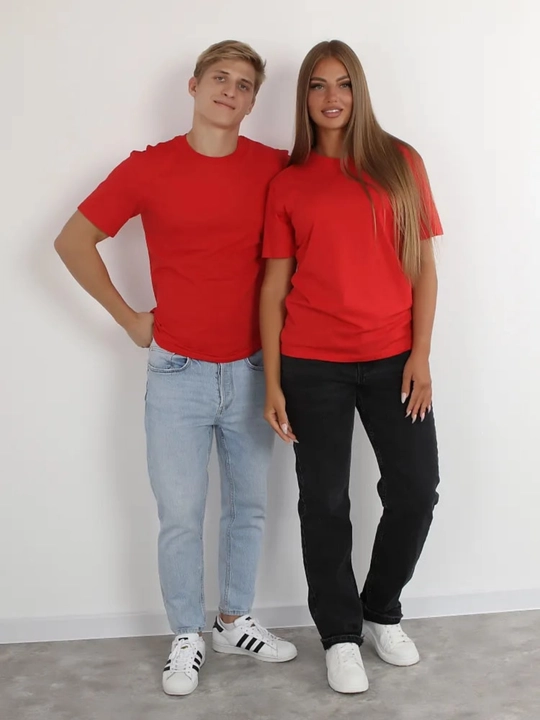 Katta o'lchamli NEO futbolka, erkaklar va ayollar uchun, 100% paxta, yoz mavsumi uchun
