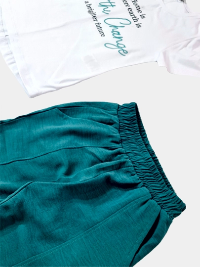 Комплект футболки и штанов для девочек TRIOMAX.