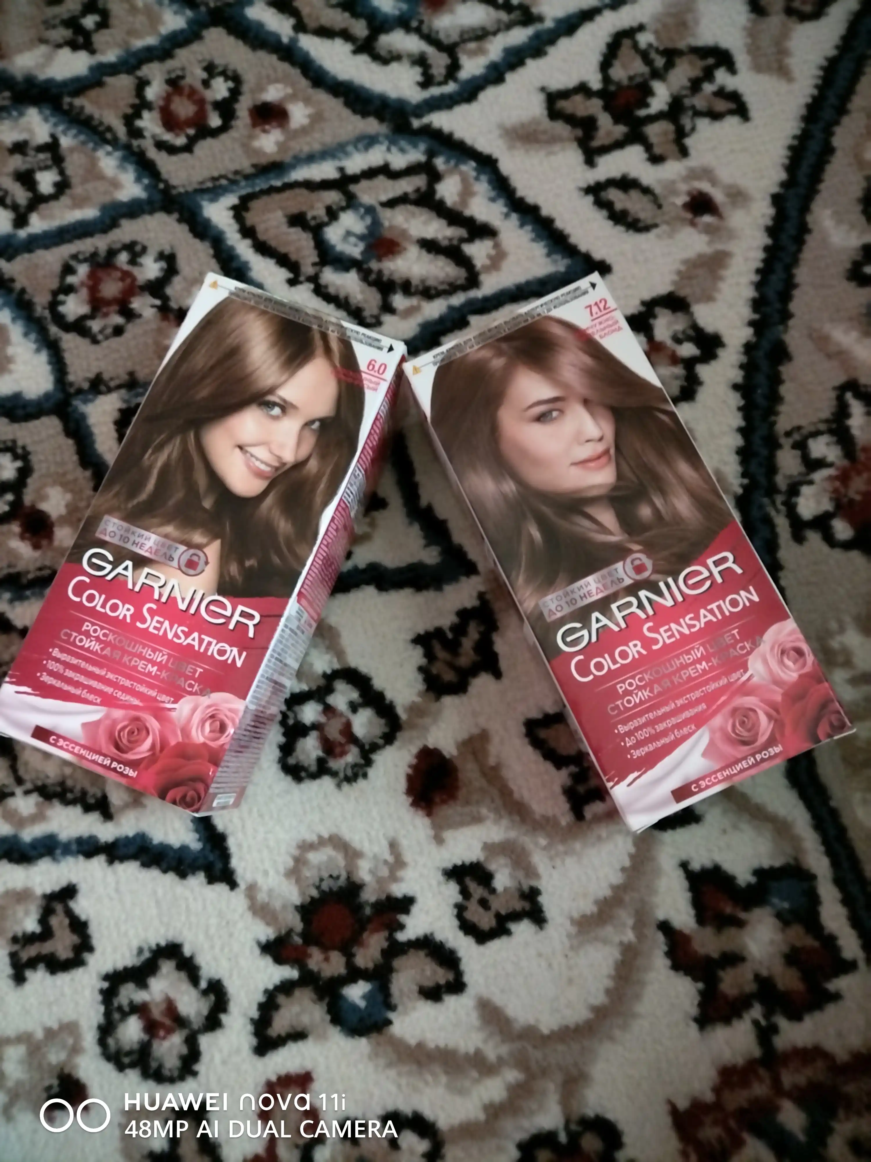 Soch bo'yog'i Garnier Color Sensation, ton 6.0 to'q sarg'ish