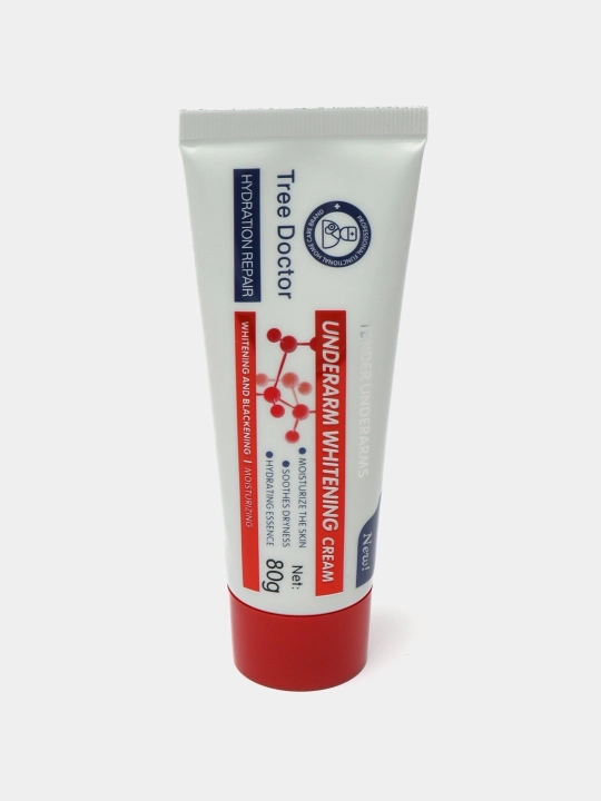 Qo'ltiq osti va samimiy joylar uchun oqartiruvchi krem, Tree Doctor, 80 g