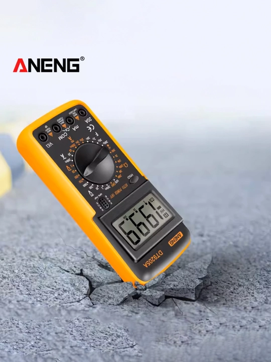 Multimetr DT-9205A ko'p funktsiyali raqamli multimetri, professional tester, LCD displey