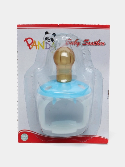 Соска-пустышка для малышей 0+ — COSMOPH-PANDA-ГОЛУБ