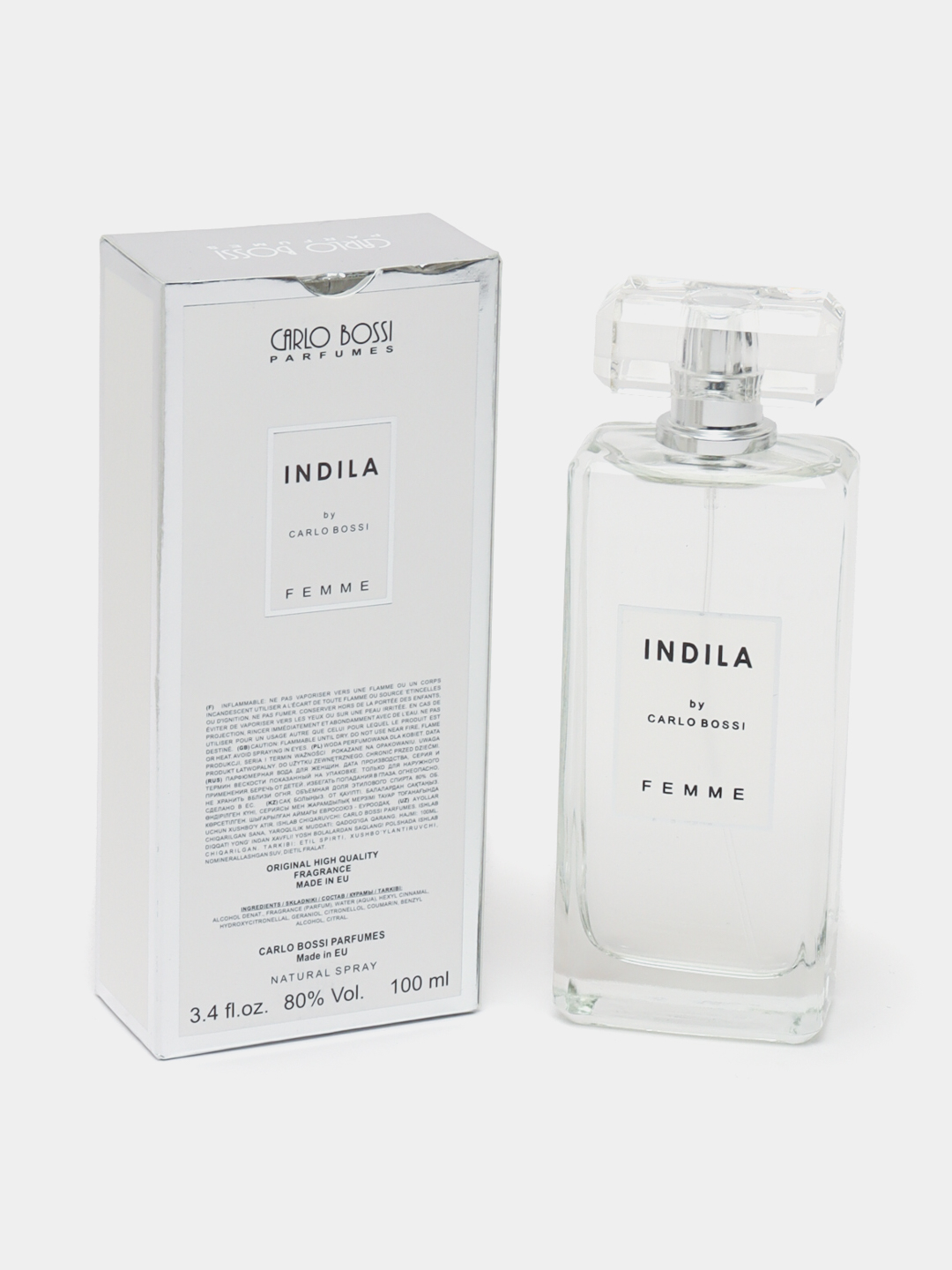 Ayollar uchun parfyumlangan suvi Indila Femme Carlo Bossi, 100 ml