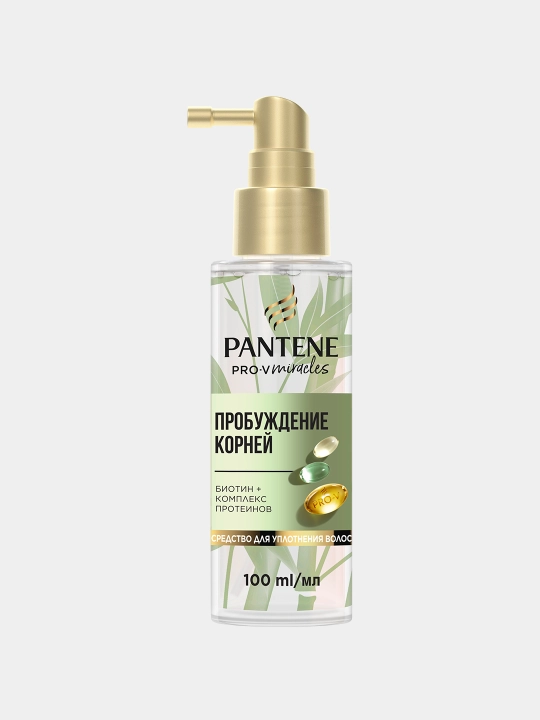 Масло для волос Pantene Pro-V Miracles, пробуждение корней, с биотином, бамбуком и кофеином, 100 мл