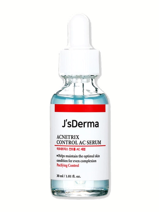Лечебная сыворотка с цинком от прыщей для проблемной кожи JsDerma Acnetrix Serum, 30 мл