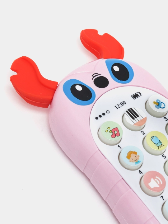 Игрушечный телефон с музыкой, развивающий, детский
