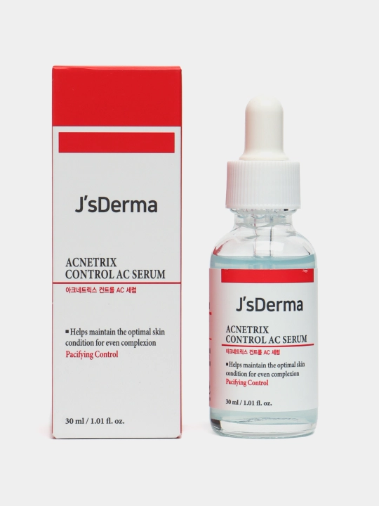 Лечебная сыворотка с цинком от прыщей для проблемной кожи JsDerma Acnetrix Serum, 30 мл