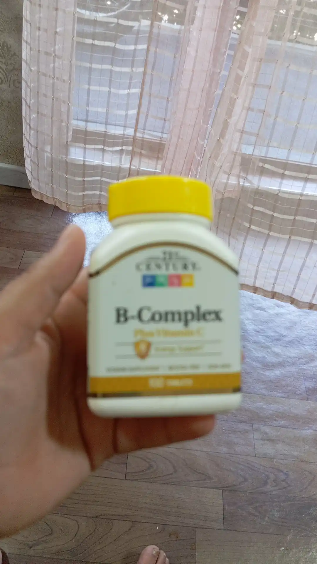Vitamin "B" guruhi kompleksi 21st Century, vitamin "C" bilan, 100 ta tabletka