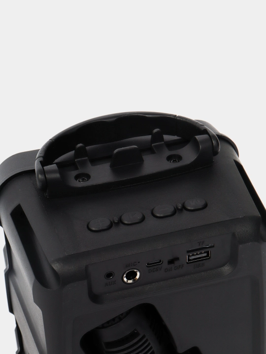 Karaoke kolonka Bluetooth Soonbox S7, FM Radio va simli mikrofoni bilan