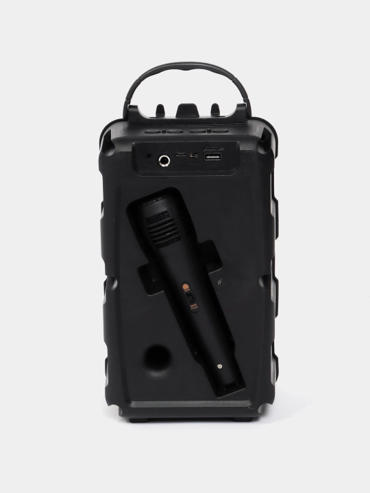 Karaoke kolonka Bluetooth Soonbox S7, FM Radio va simli mikrofoni bilan