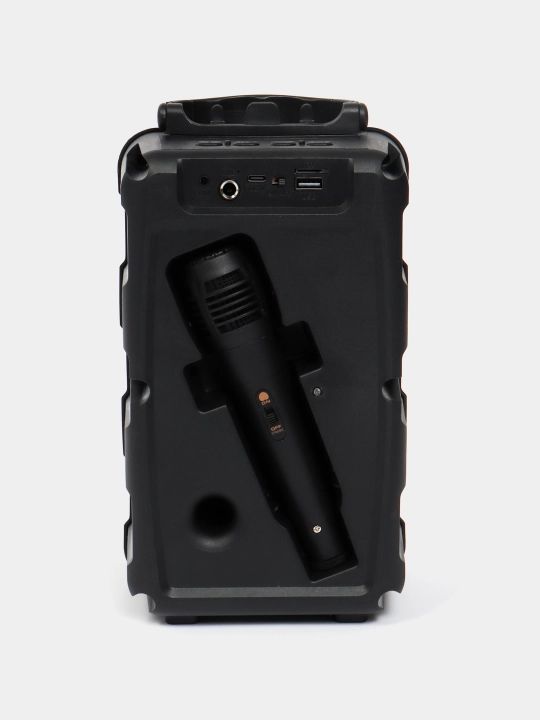 Караоке колонка Bluetooth Soonbox С7, с FM-радио и проводным микрофоном